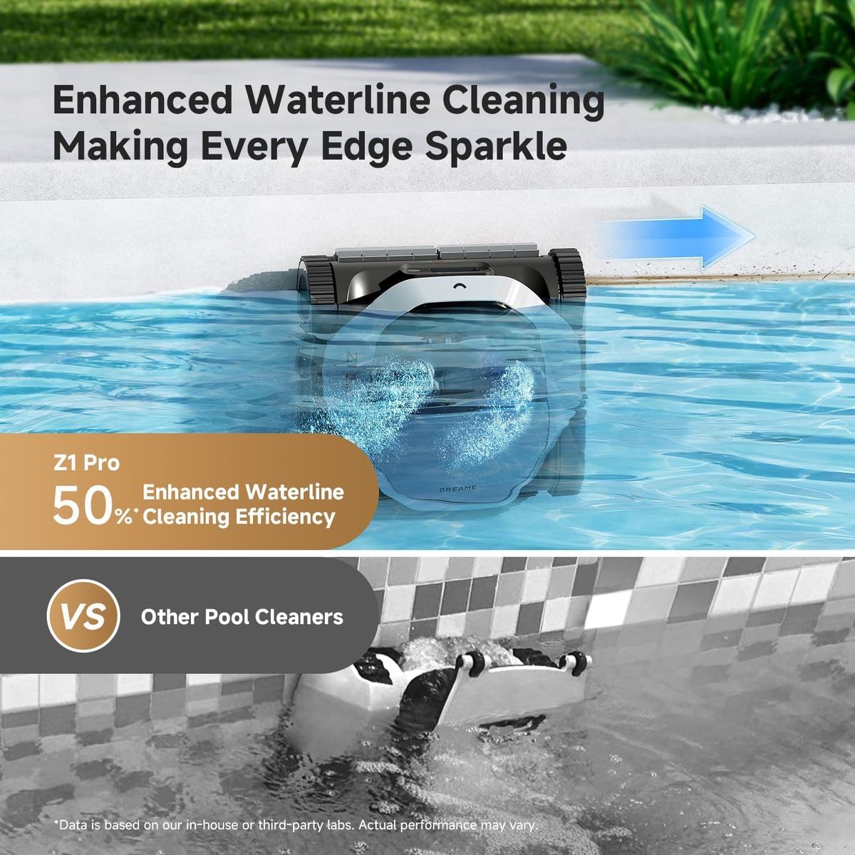 Dreame Z1 Pro: Cordless Robotic Pool Cleaner with LiFi