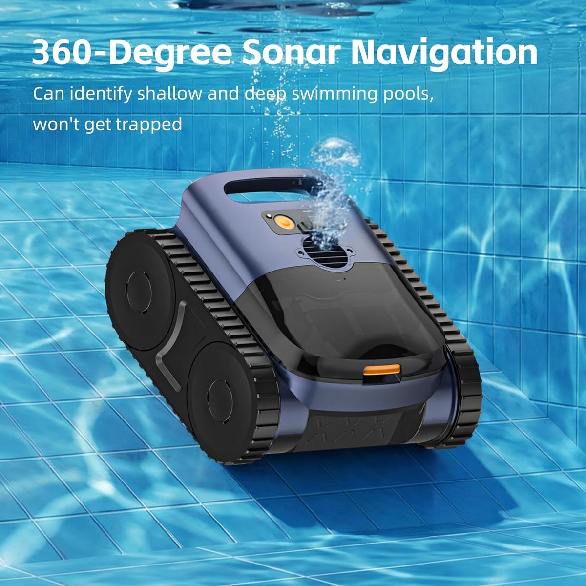 ABNEMEN Cordless Pool Robot – Smart Navigation & Self-Parking