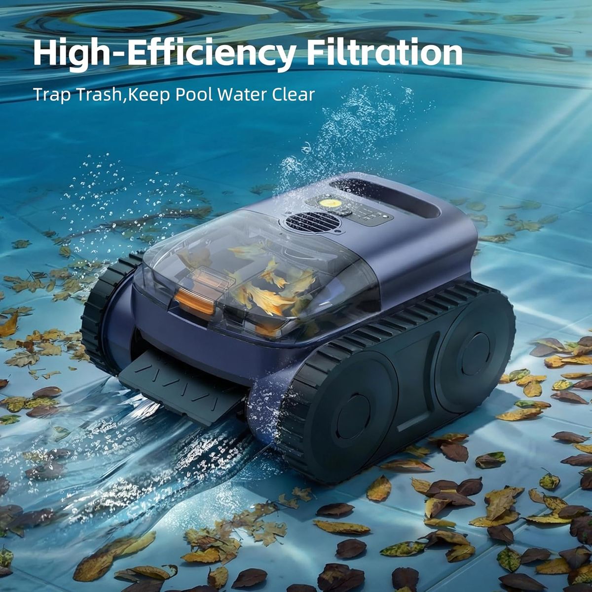 ABNEMEN Cordless Pool Robot – Smart Navigation & Self-Parking
