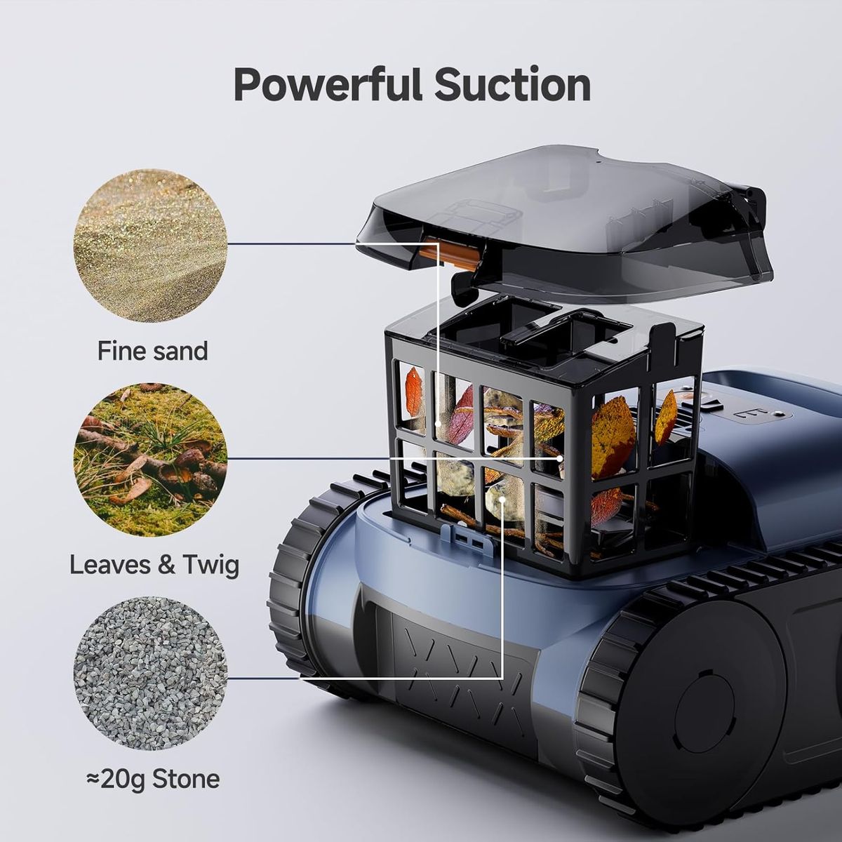 ABNEMEN Cordless Pool Robot – Smart Navigation & Self-Parking