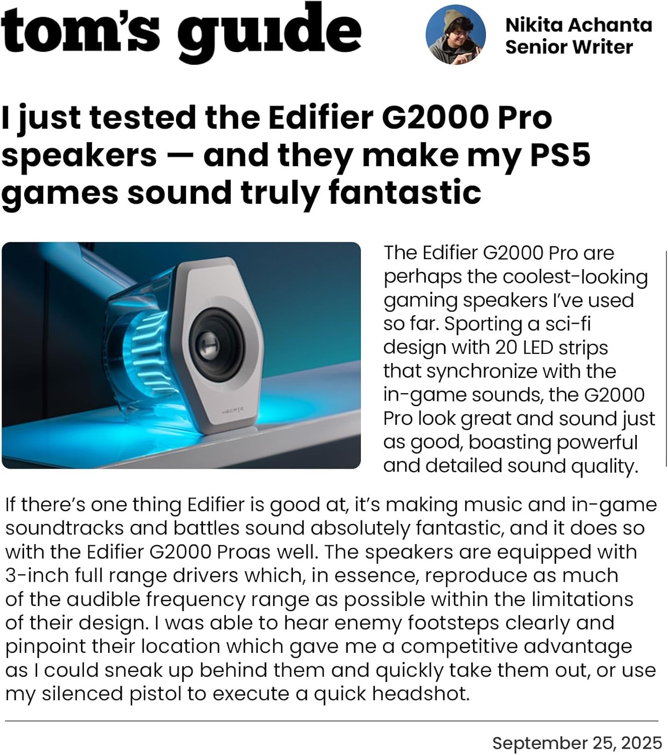 Edifier G2000 Pro: Where Audio Precision Meets Gaming Passion