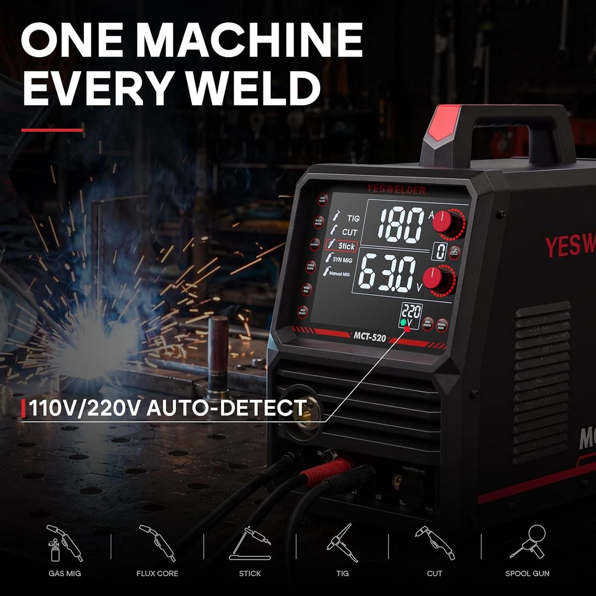 YesWelder MCT-520-4 – Precision Welding, Anywhere