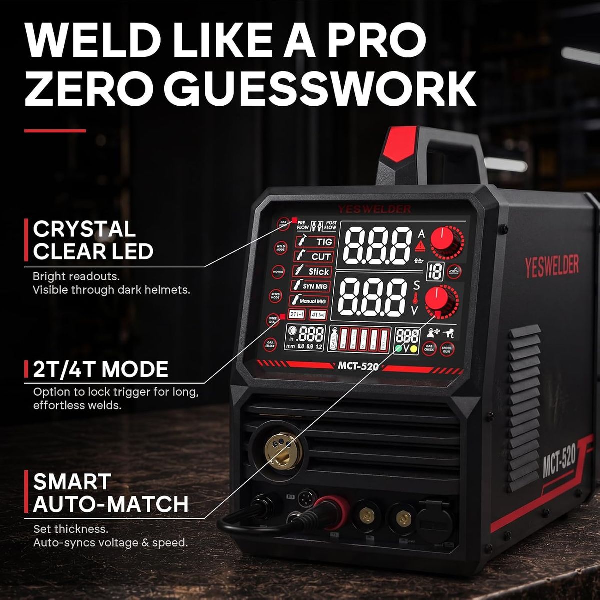 YesWelder MCT-520-4 – Precision Welding, Anywhere