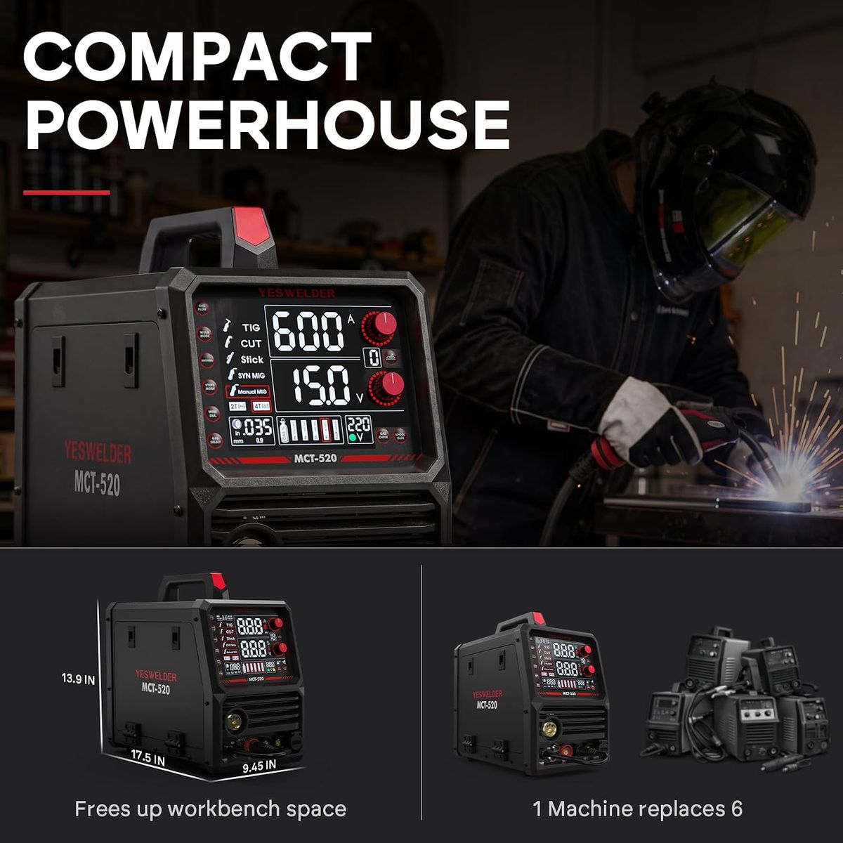 YesWelder MCT-520-4 – Precision Welding, Anywhere