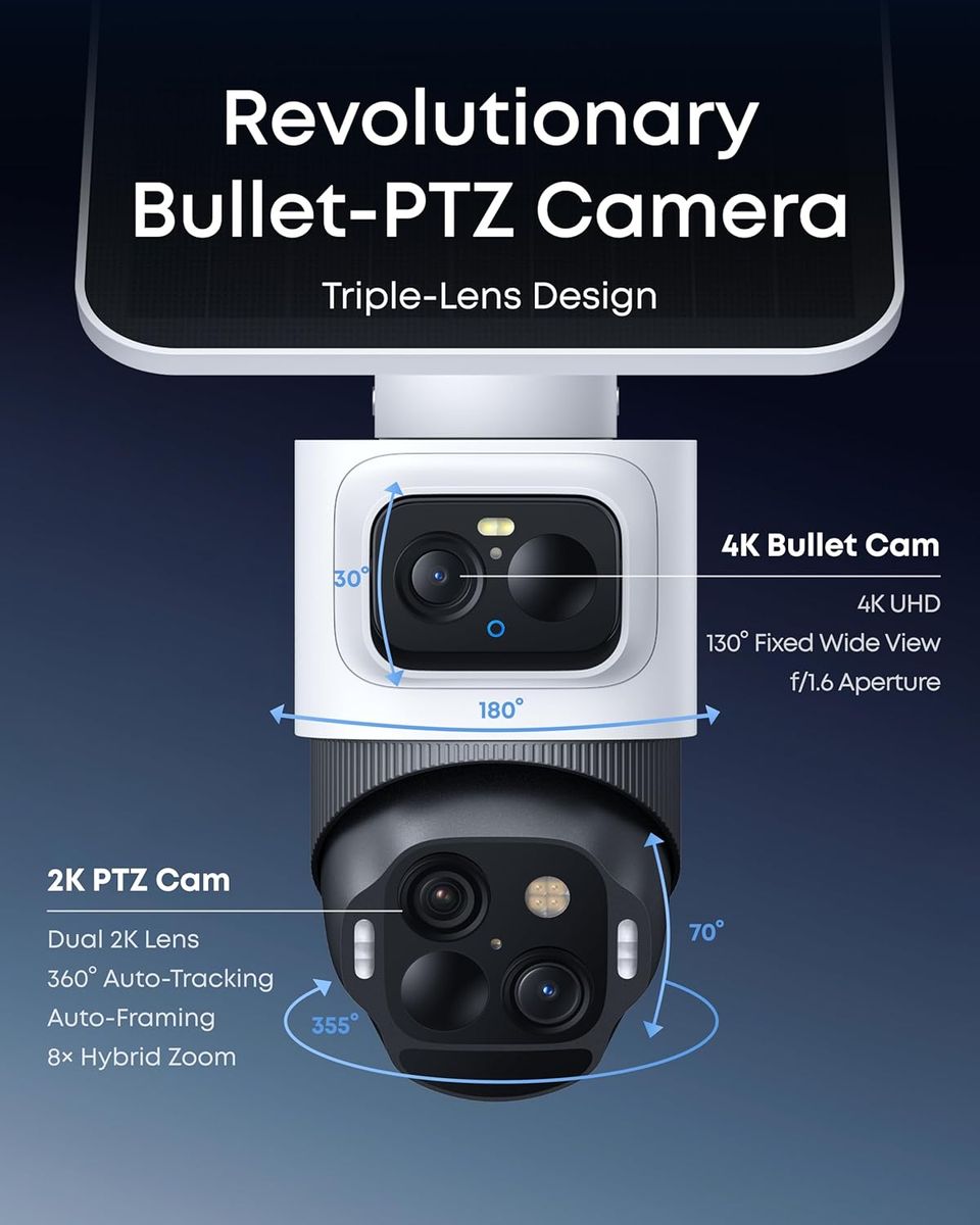 eufy security eufyCam S4: 4K Solar Outdoor Security