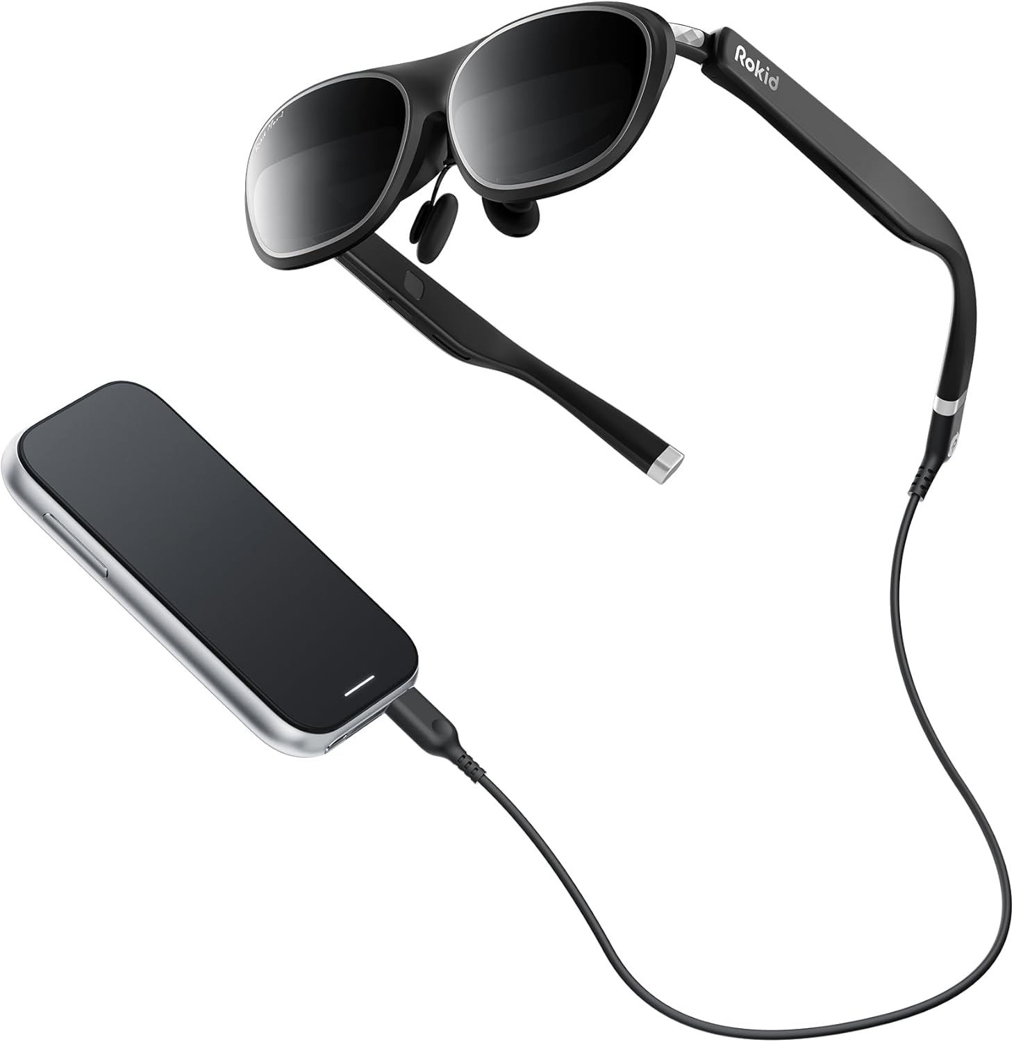 Rokid AR Spatial Video Glasses with 3-Screen Display