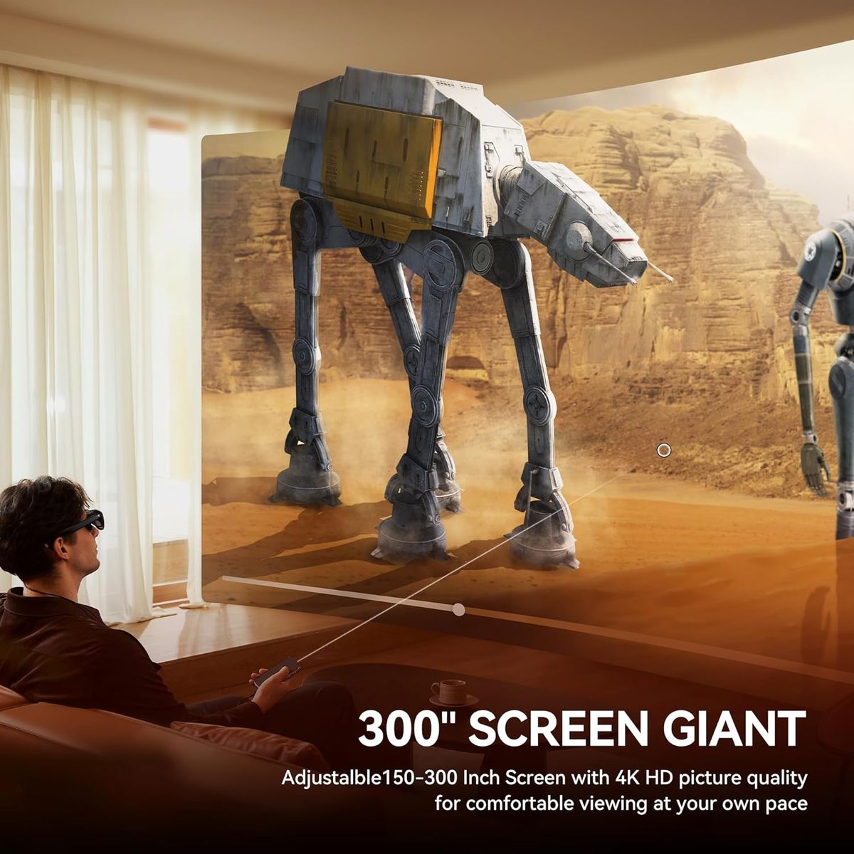 Rokid AR Spatial Video Glasses with 3-Screen Display
