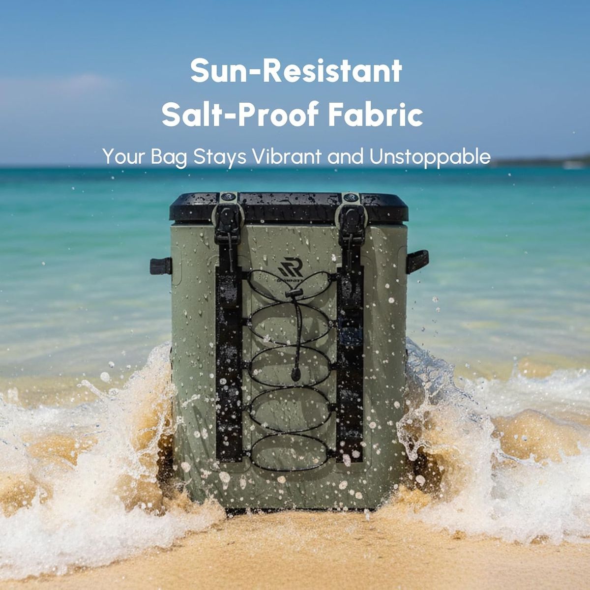 RIVONOVA Zipperless Magnetic Cooler Backpack – 24 Can Cooler