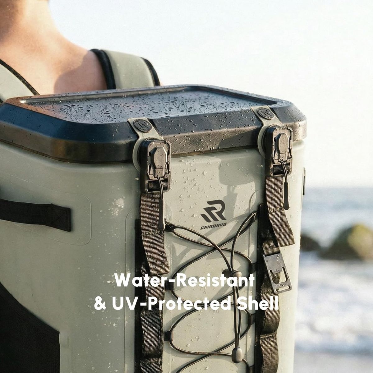 RIVONOVA Zipperless Magnetic Cooler Backpack: 48-Hour Ice