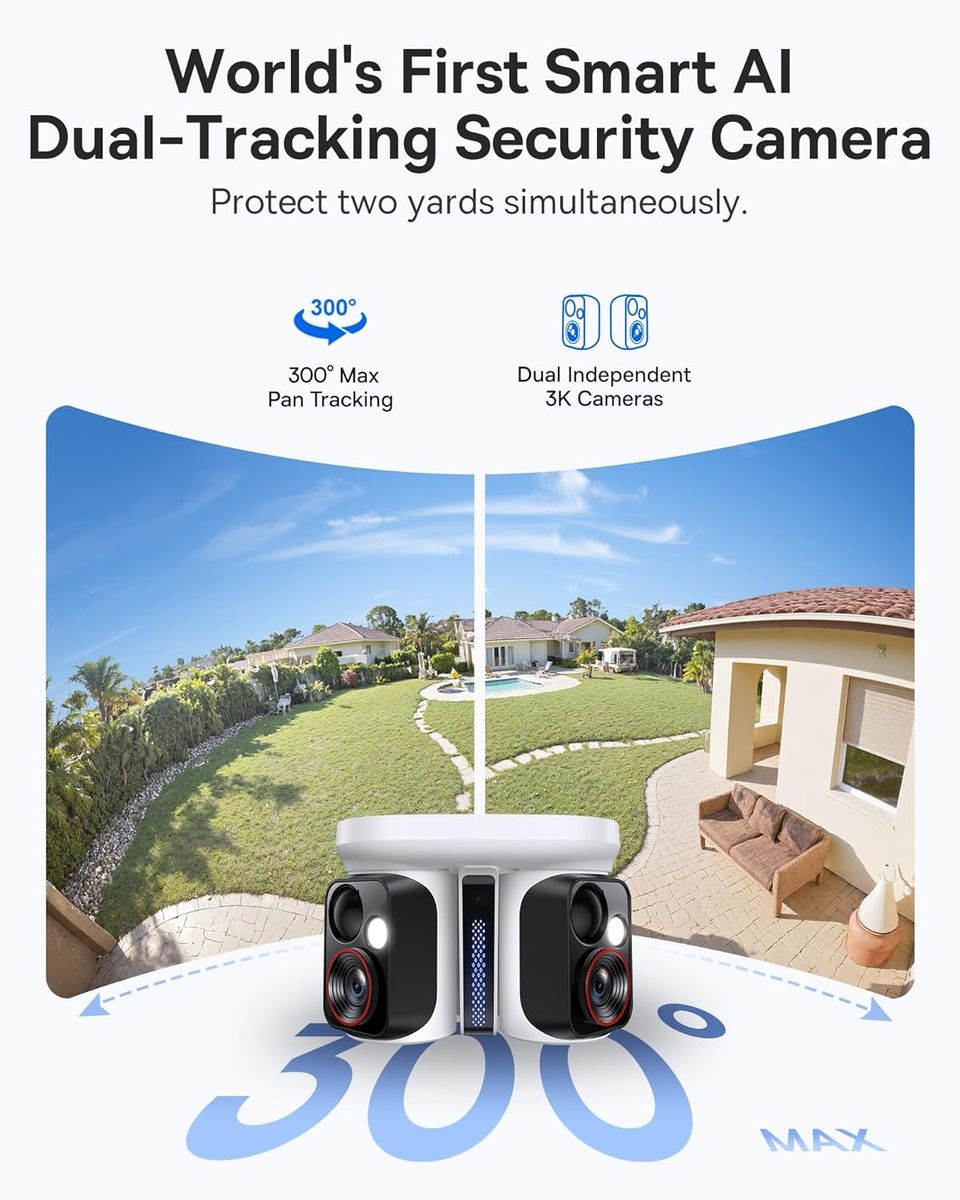 Baseus X1 Pro: Solar Security Camera with Dual 3K AI Tracking