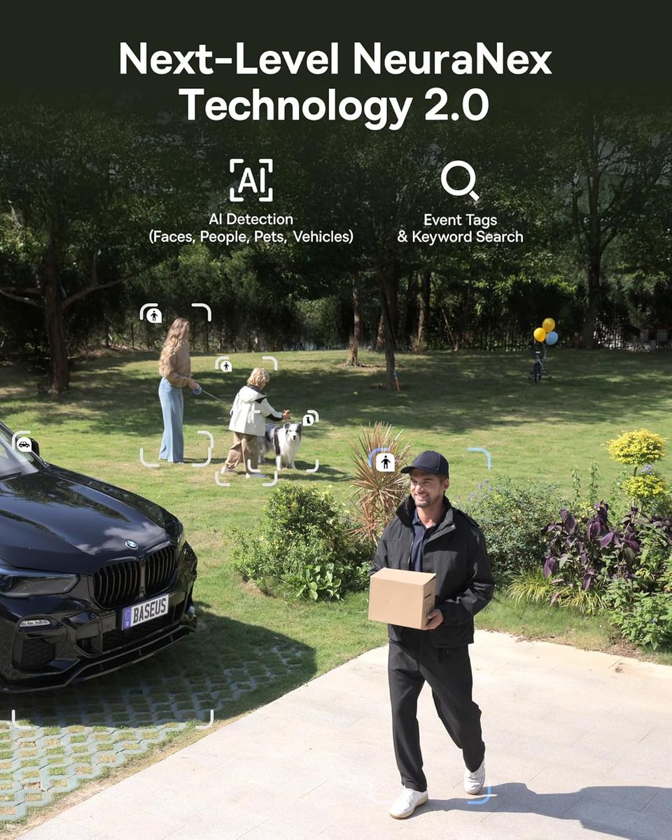 Baseus X1 Pro: Solar Security Camera with Dual 3K AI Tracking