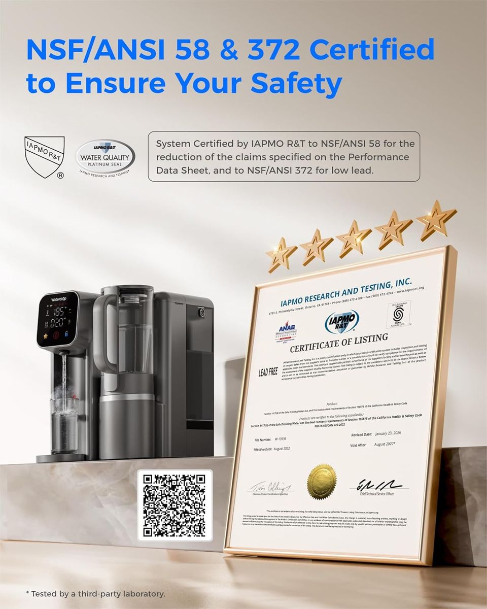 Waterdrop M6H: Instant Hot RO System – Pure Water on Demand