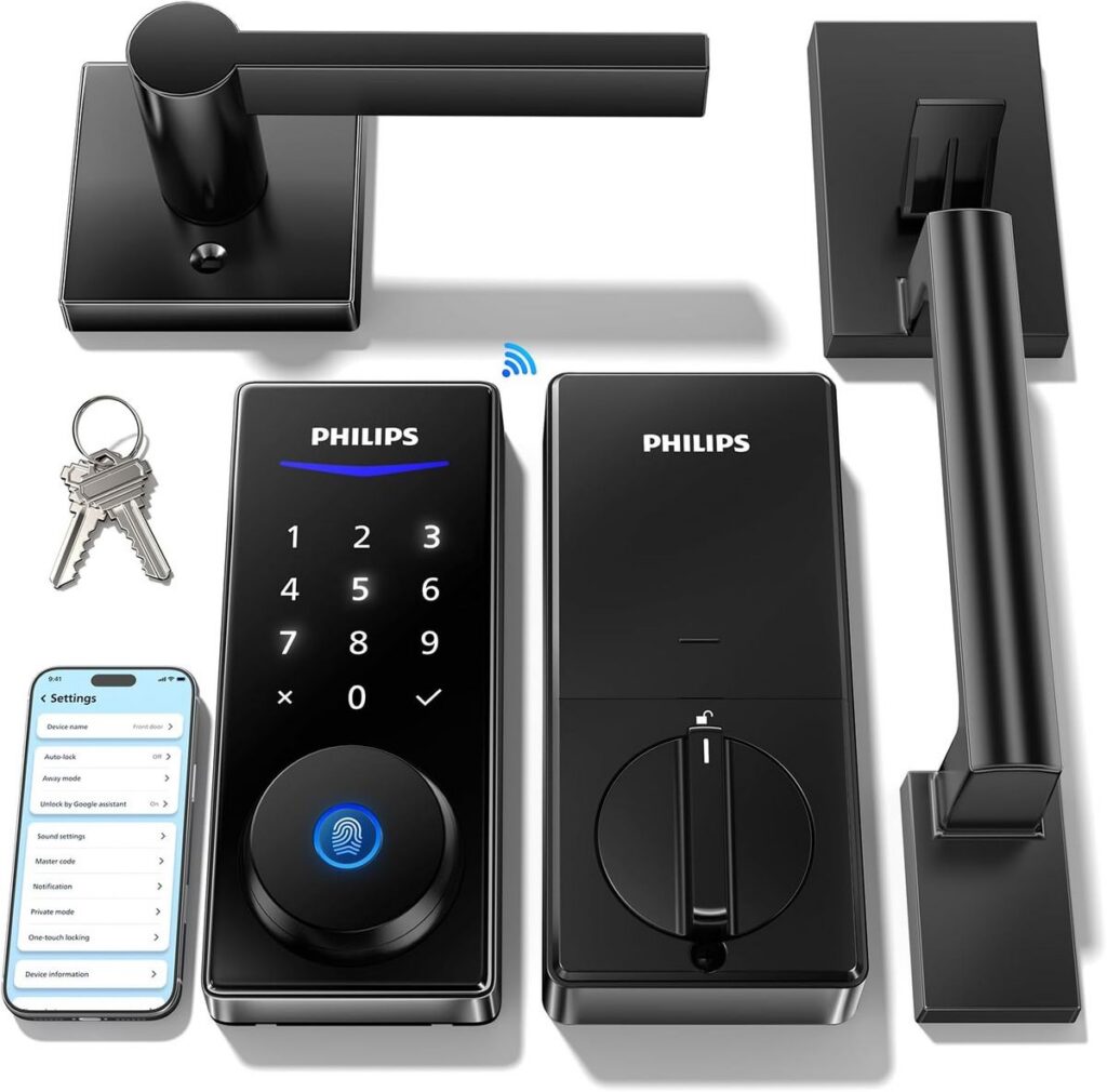 PHILIPS Wi-Fi Smart Lock with Handle – Ultimate Keyless Security