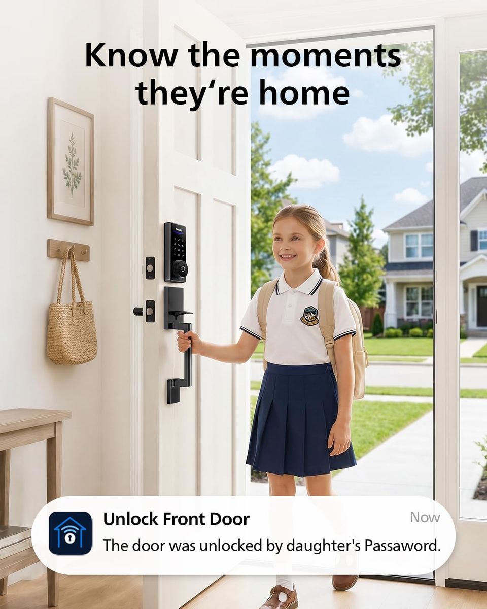 PHILIPS Wi-Fi Smart Lock with Handle – Ultimate Keyless Security