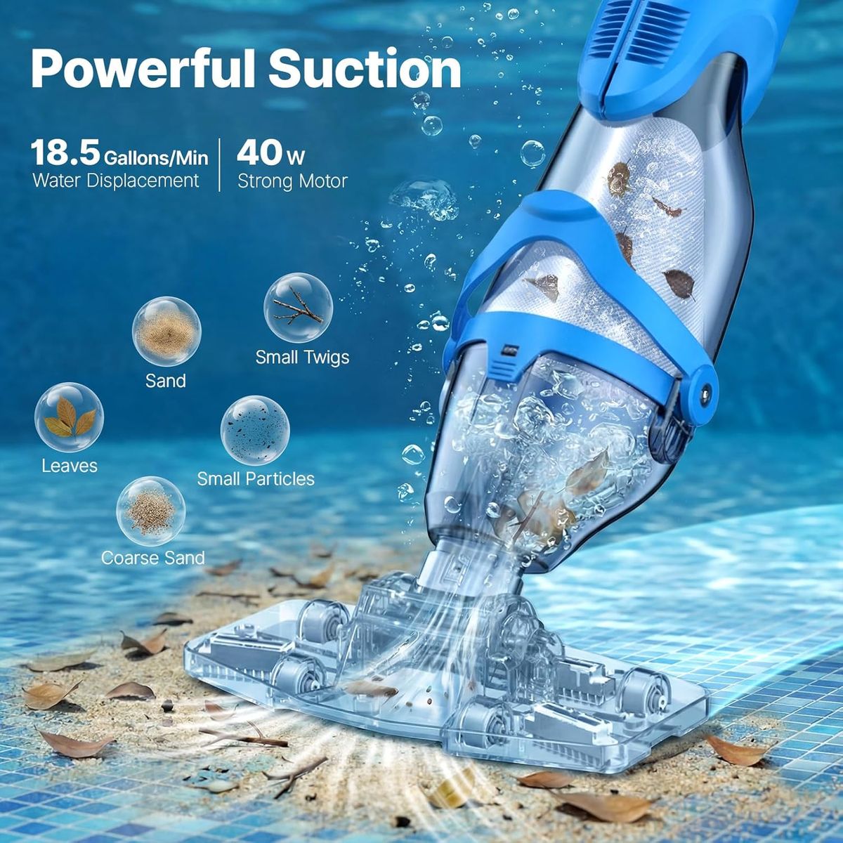 OGERY Pool Vacuum for Above Ground Pool: Effortless Cleaning