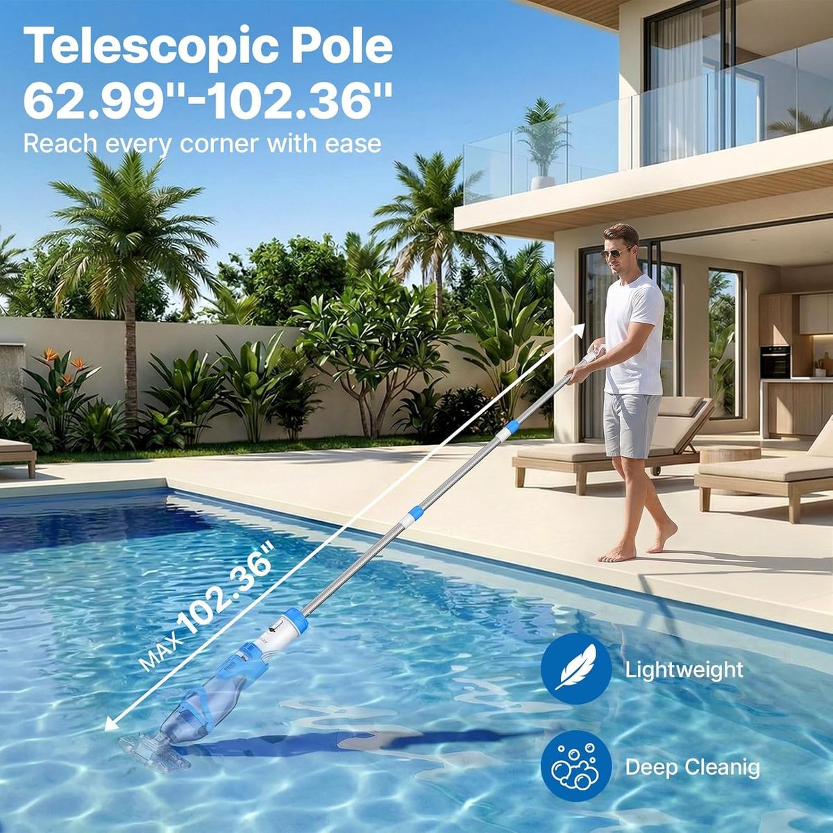 OGERY Pool Vacuum: Effortless Clean for Above Ground Pools