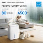KNKA Max 80 Pints Dehumidifier – Powerful & Efficient