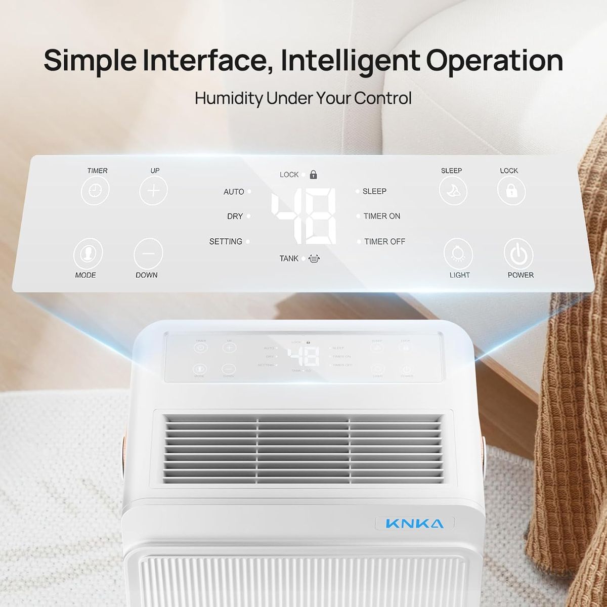 KNKA Max 80 Pints Dehumidifier – Powerful & Efficient