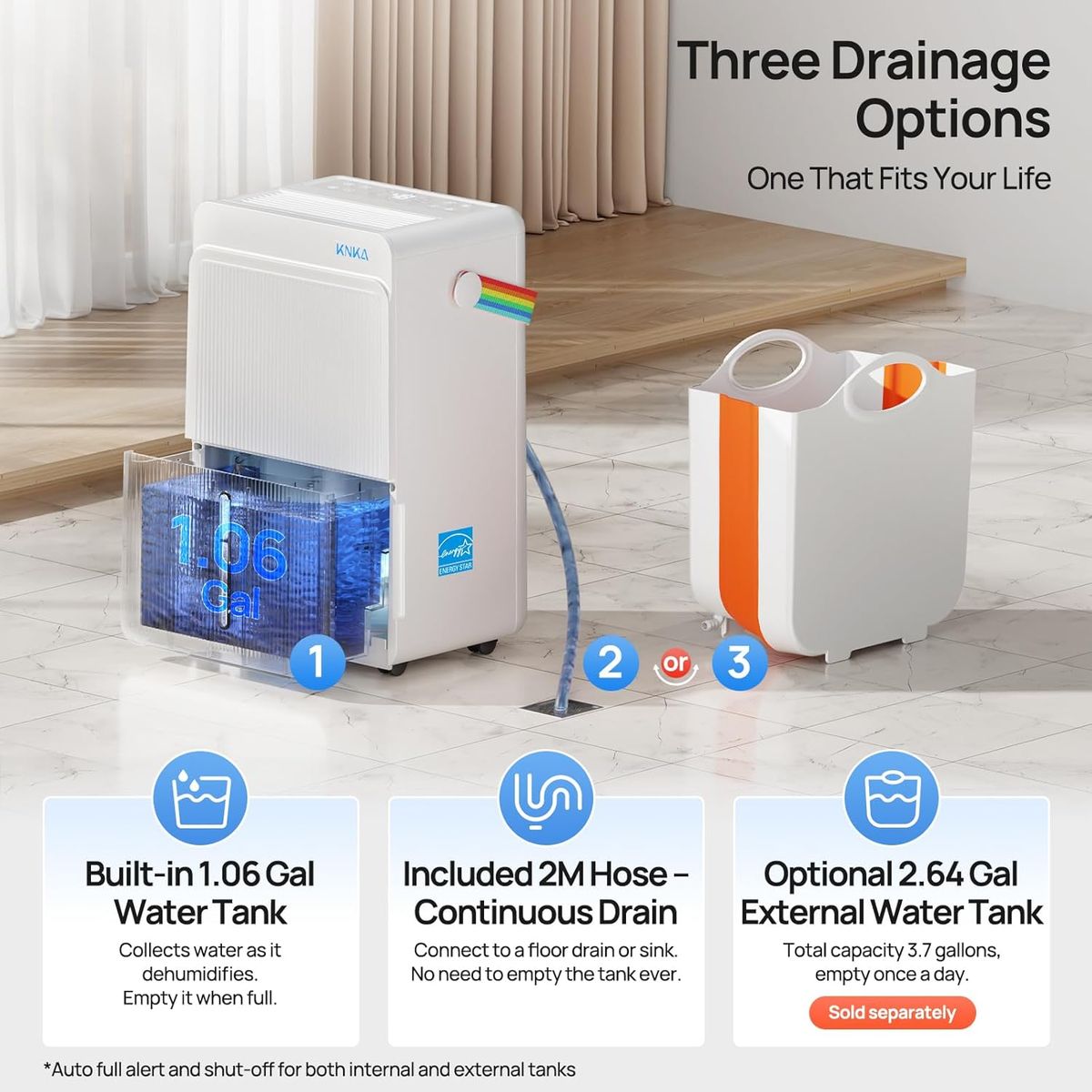 KNKA Max 80 Pints Dehumidifier – Powerful & Efficient