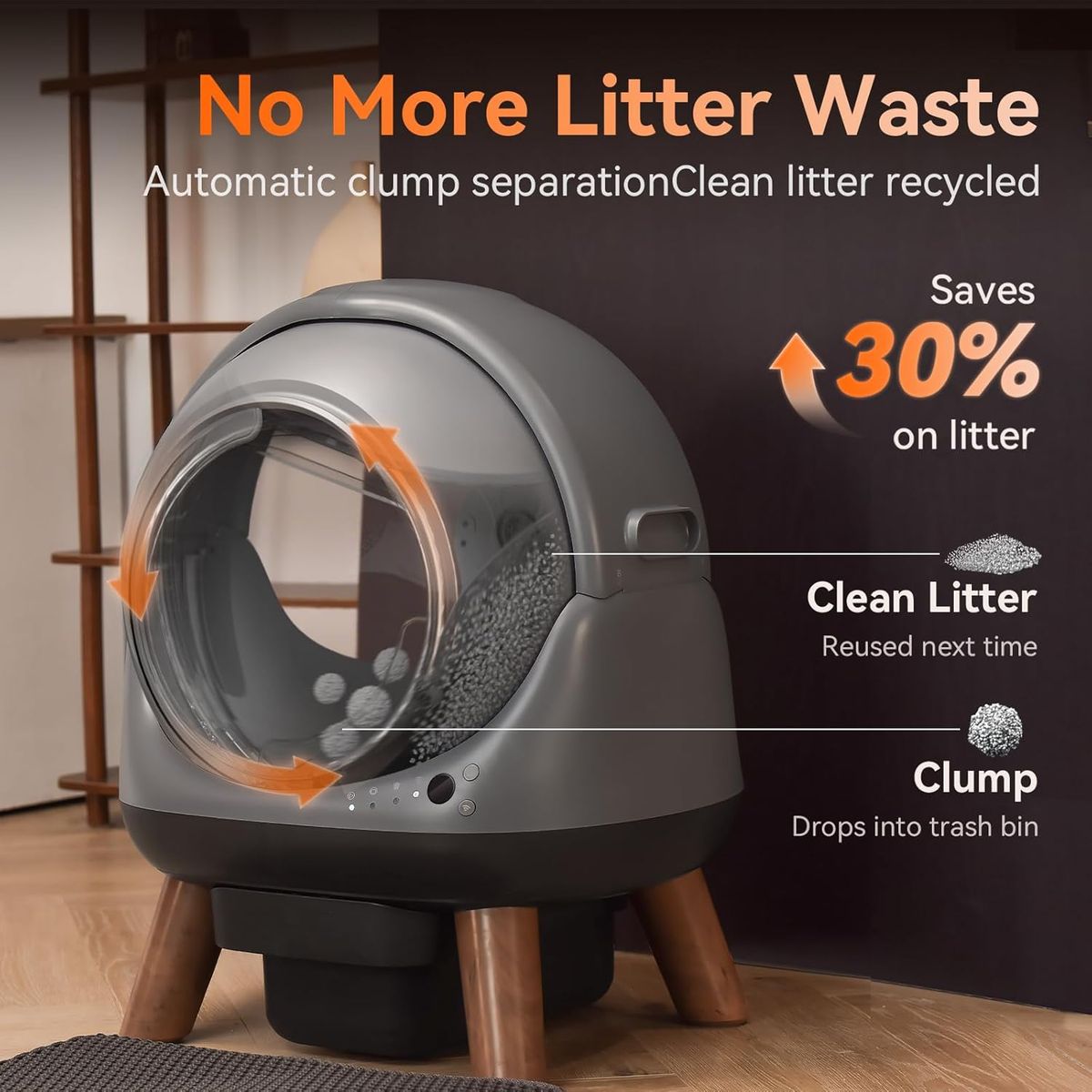 Coziley G1 Self-Cleaning Litter Box for Cats
