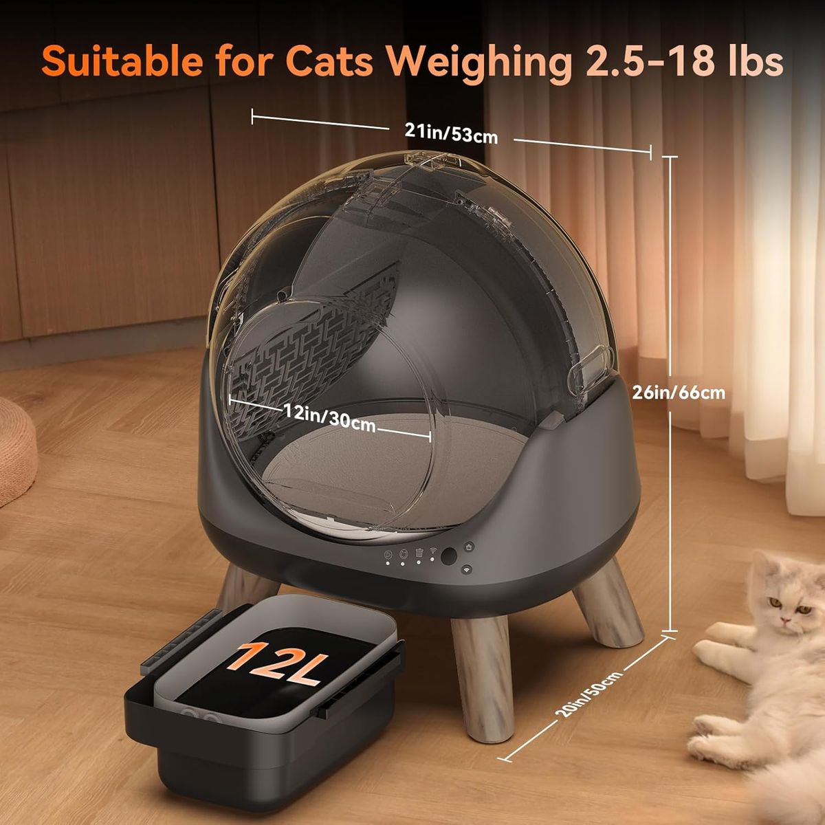 Coziley G1 Self-Cleaning Litter Box for Cats