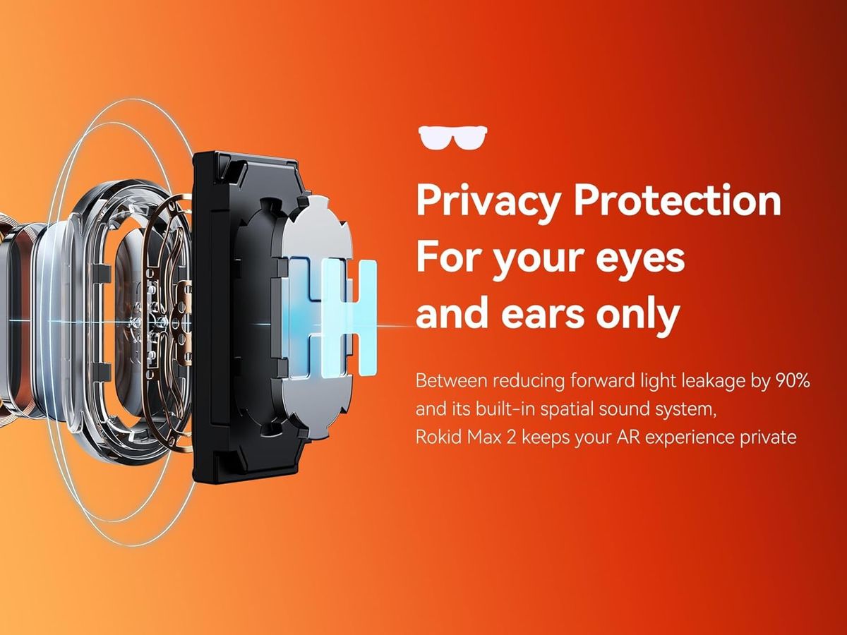 Rokid Max 2 AR Glasses Black – The Future of Wearable Tech