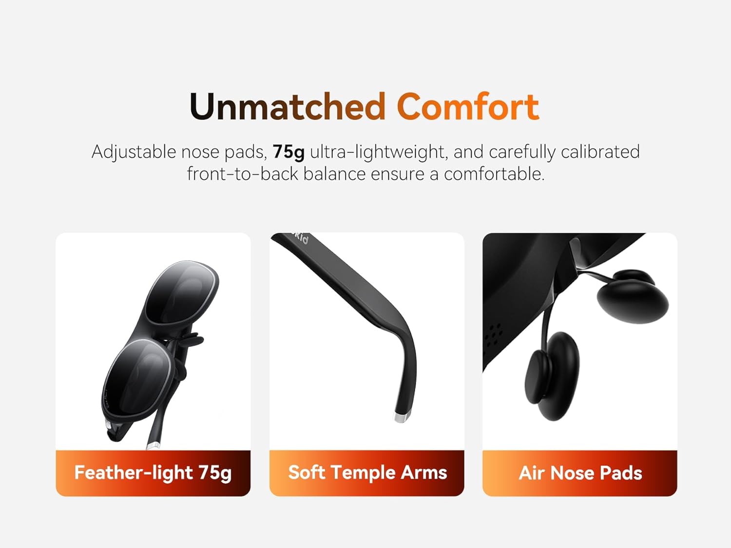 Rokid Max 2 AR Glasses Black: Immersive Tech, Unrivaled Clarity