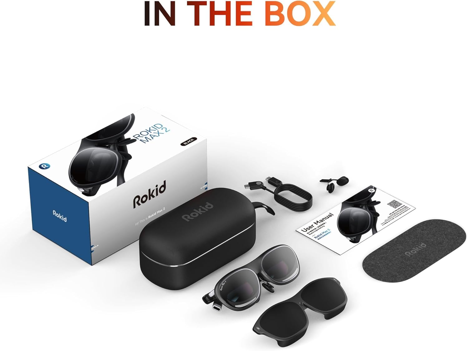 Rokid Max 2 AR Glasses Black – The Future of Wearable Tech