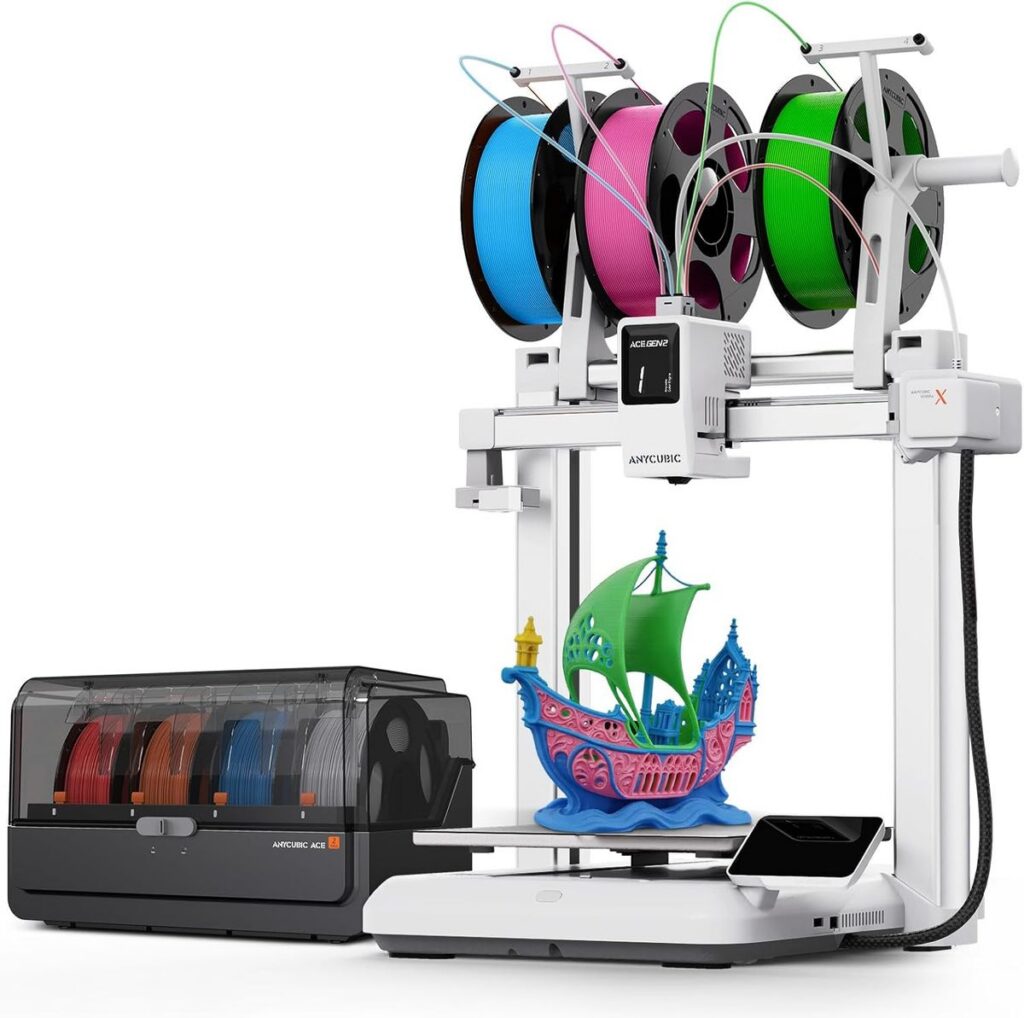ANYCUBIC Kobra X Combo with ACE 2 Pro: 7-Color 3D Printing