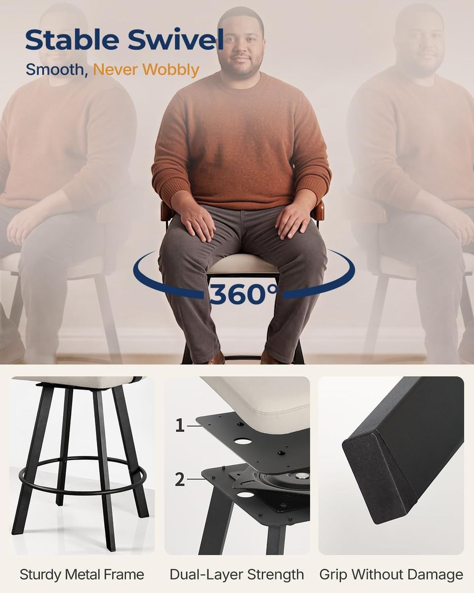Forspark 350 lbs Bar Stools: Unmatched Strength & Style