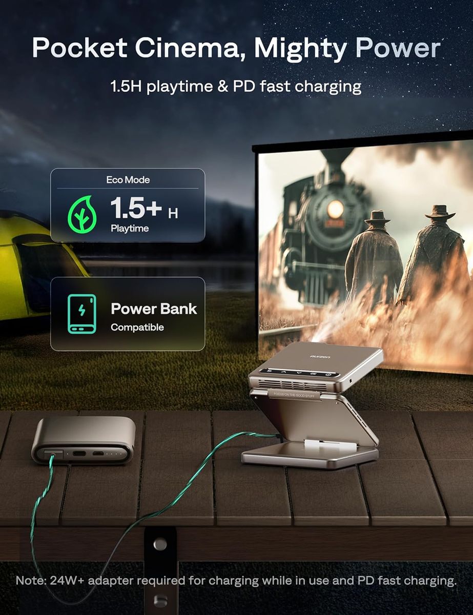 Aurzen ZIP Tri-Fold: The Ultra-Portable Projector