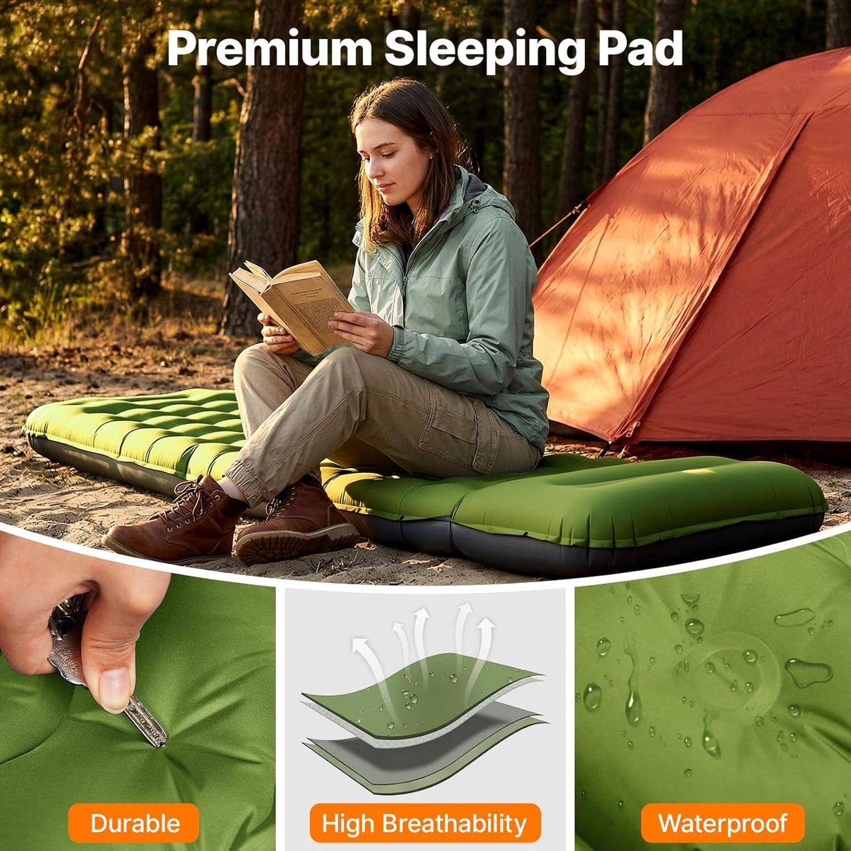 OGERY Ultralight Sleeping Pad & Camping Lights by OGERY-Outdoors