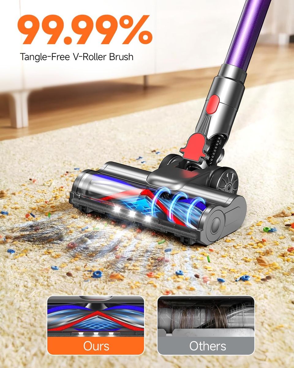 FEPPO Cordless Vacuum Cleaner: Deep Clean, Zero Hassle