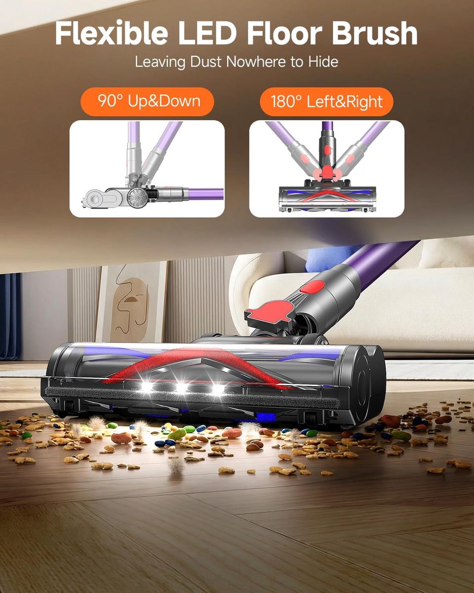 FEPPO Cordless Vacuum Cleaner: Deep Clean, Zero Hassle