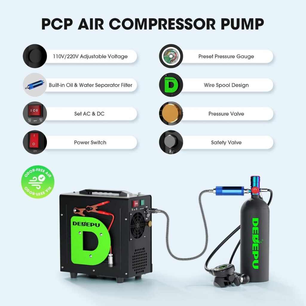 DEDEPU PCP Air Compressor: Your Dive Buddy for Every Adventure