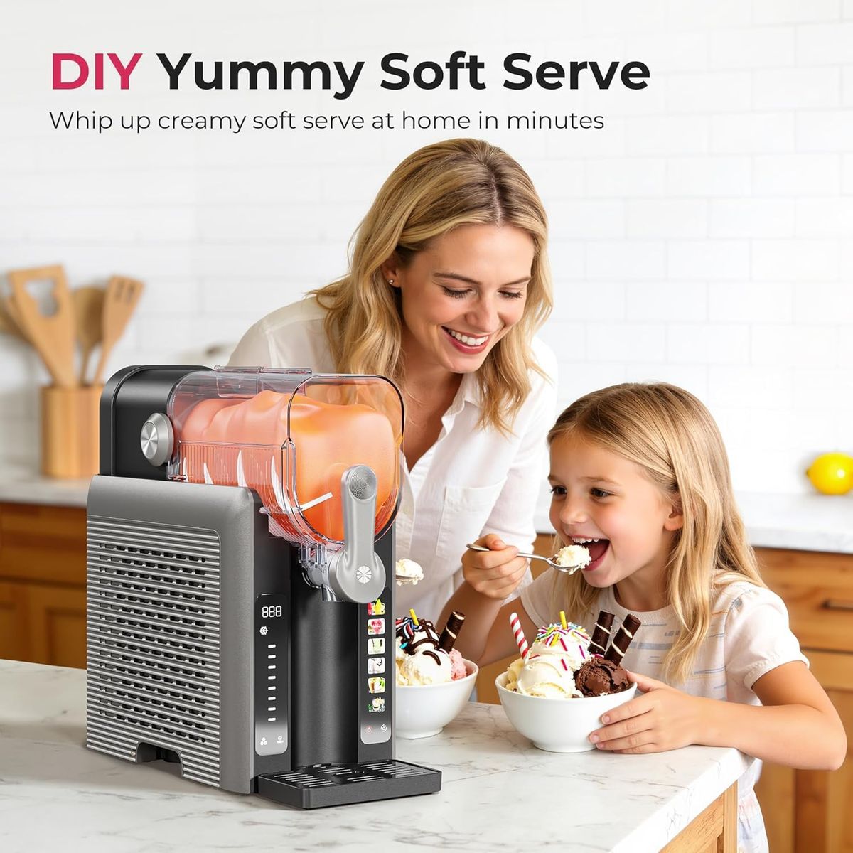 NEOISM Slushie Machine – No Ice Needed Slushy Maker for Home