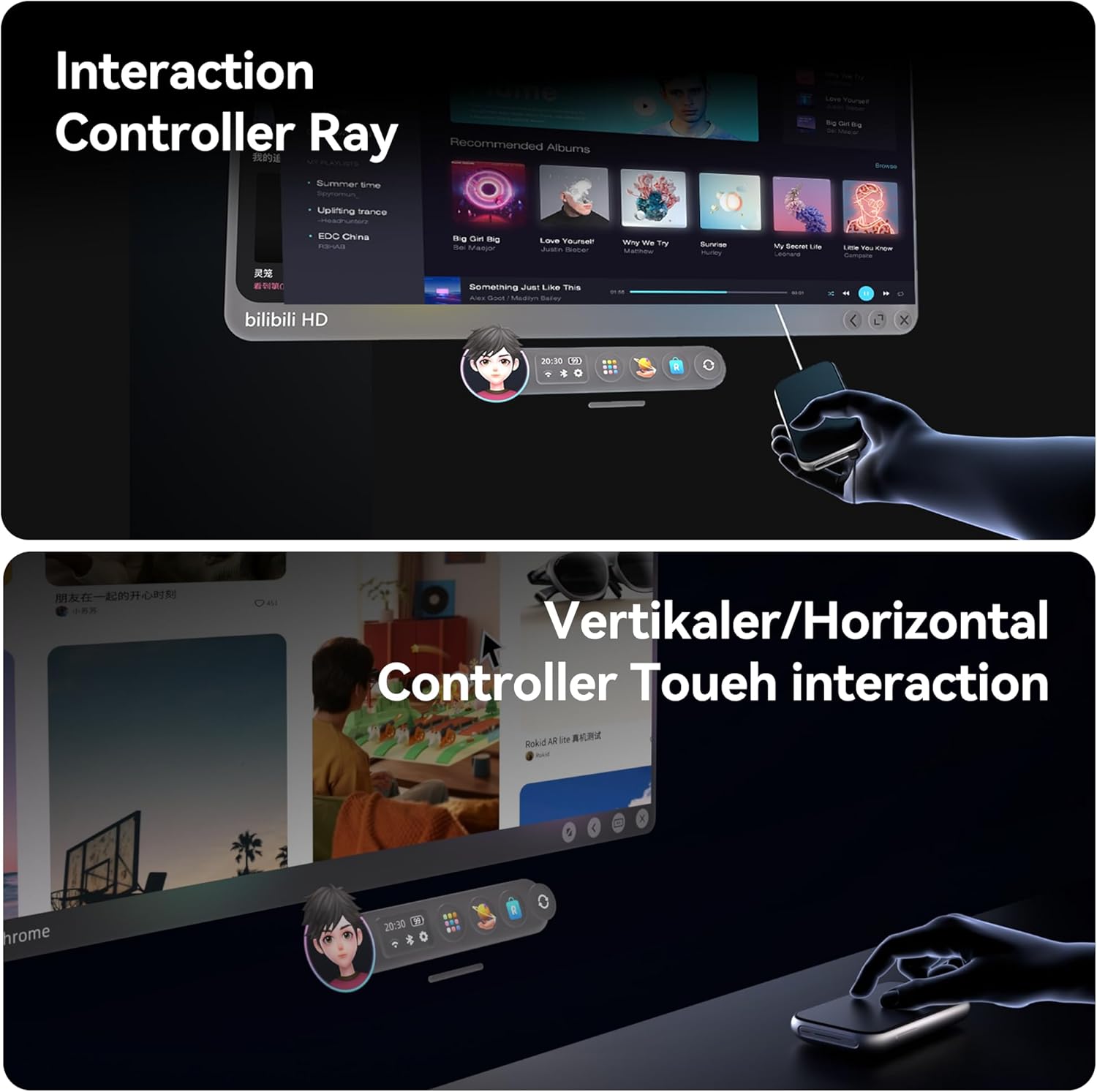 Rokid AR Spatial Video Glasses with 4-Screen Display: See the Future