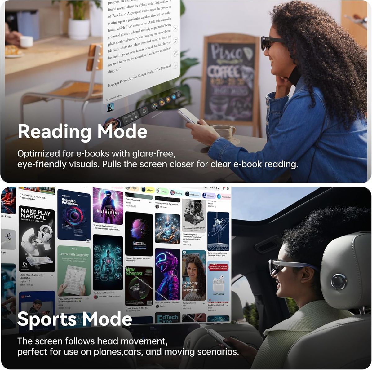 Rokid AR Spatial Video Glasses with 4-Screen Display: See the Future