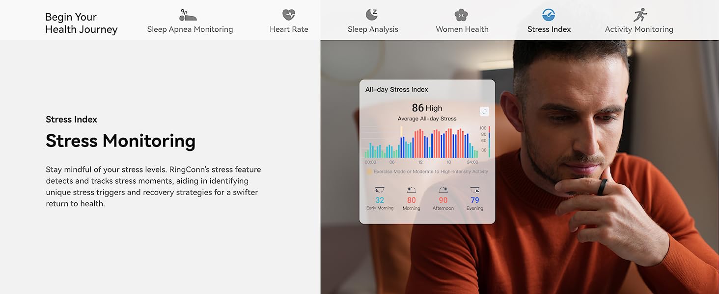 RingConn Gen 2 Smart Ring (Roségold) – Ihre Gesundheit im Fokus
