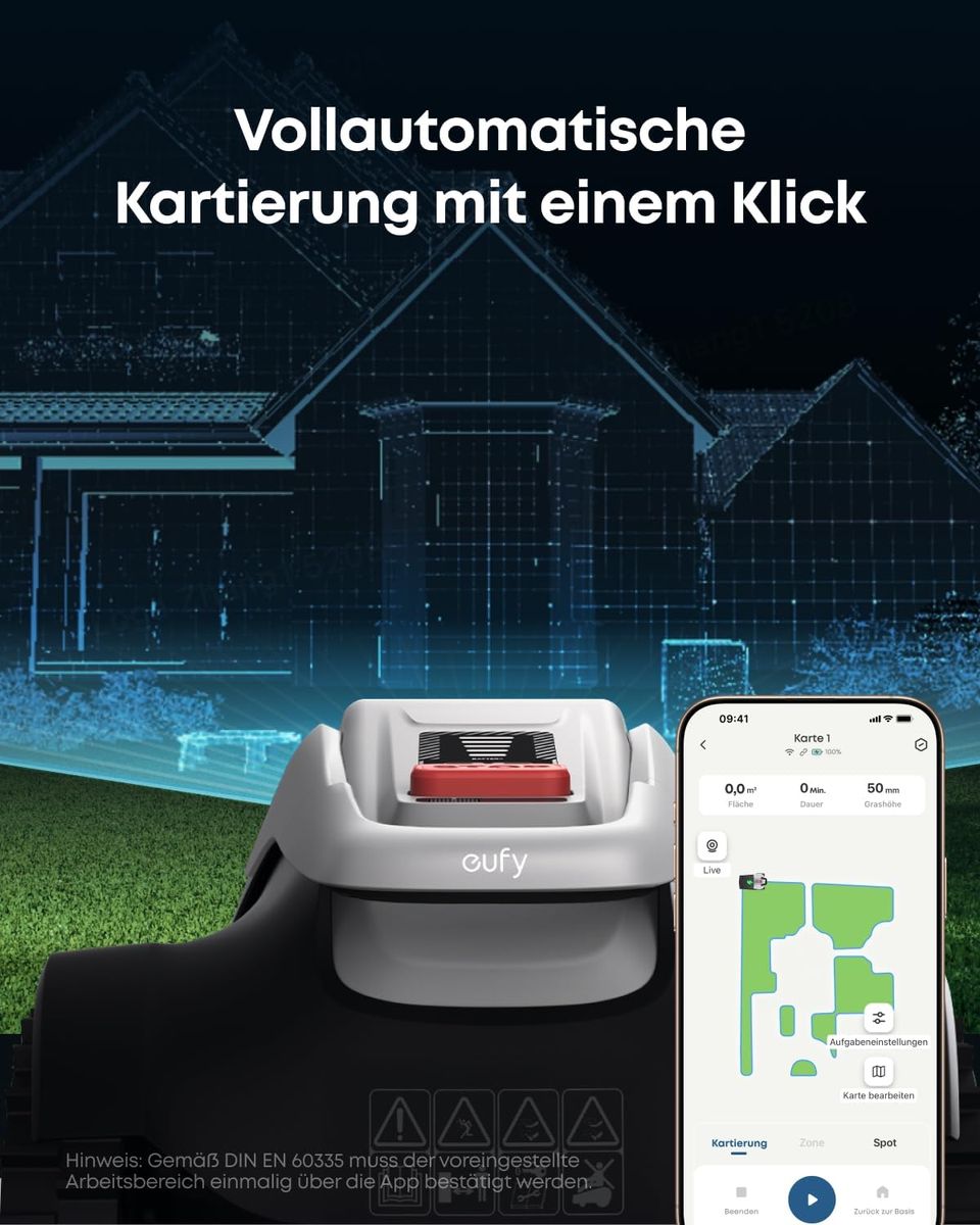 eufy E15 Mähroboter: Kein Kabel, kein Stress – mehr Zeit fürs Leben