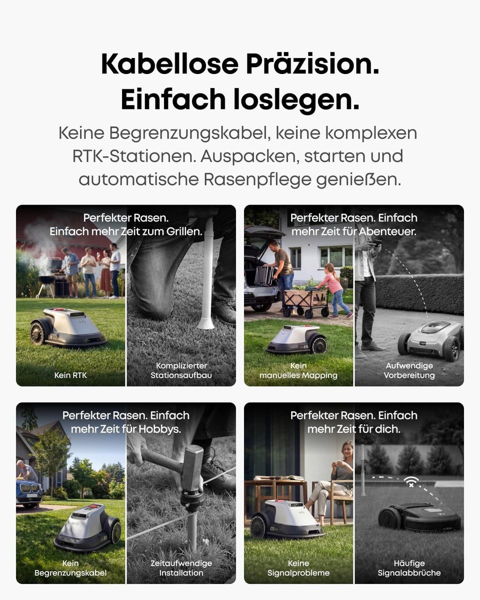 eufy E15 Mähroboter: Kein Kabel, kein Stress – mehr Zeit fürs Leben