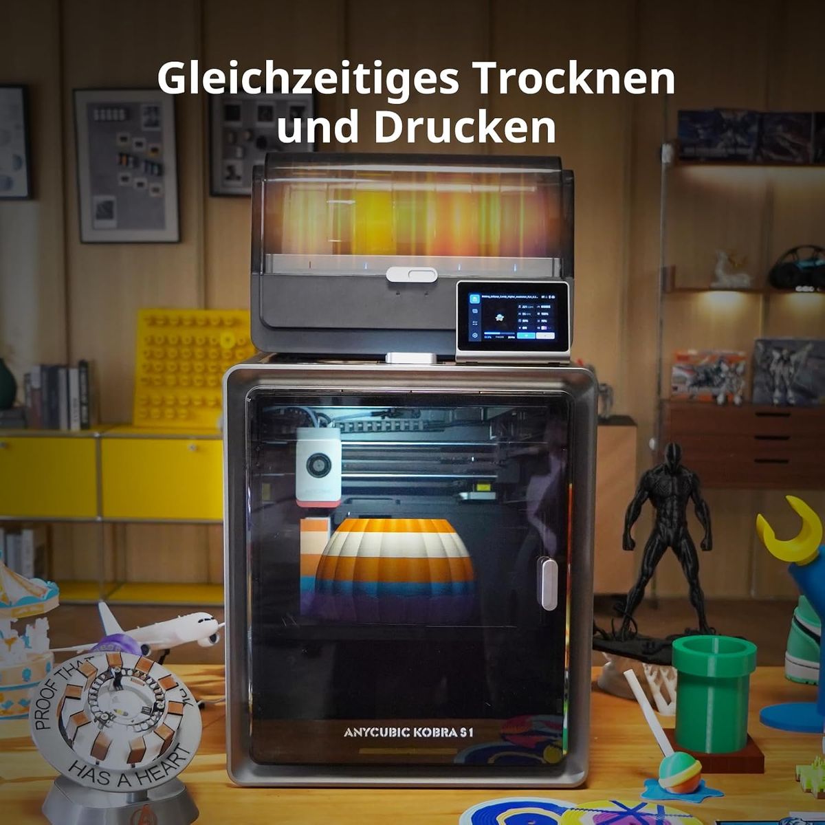 ANYCUBIC Kobra S1 Combo – 600mm/s 3D-Druck mit Mehrfarben