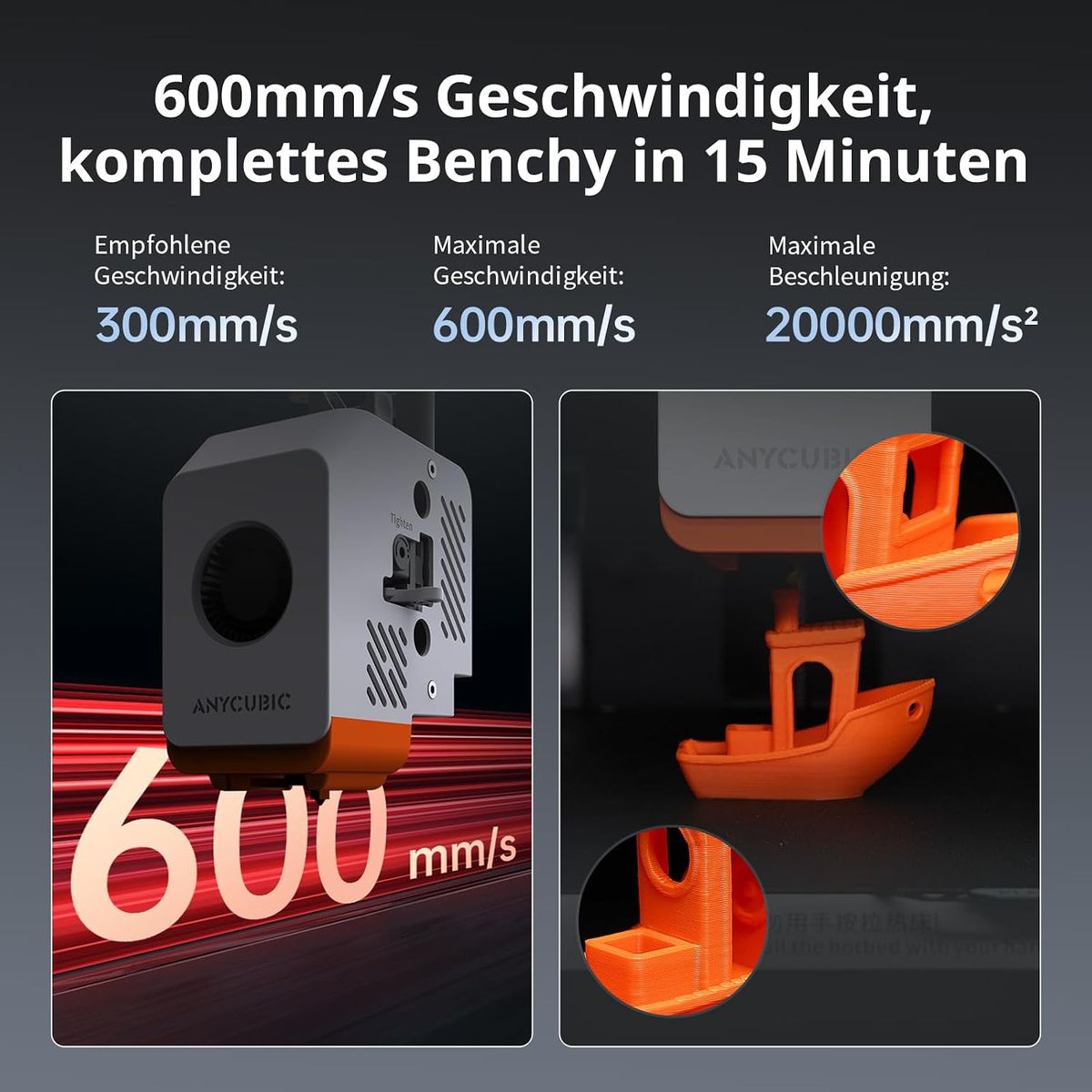 ANYCUBIC Kobra S1 Combo – 600mm/s 3D-Druck mit Mehrfarben