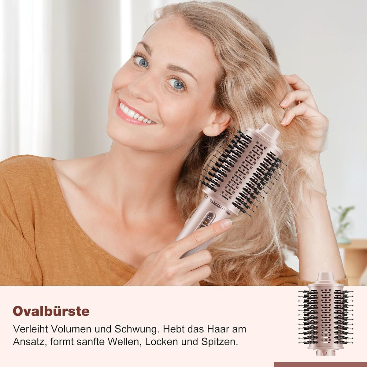 7Magic 7-in-1 Hot Air Styler-Pink: Perfektes Styling für Zuhause
