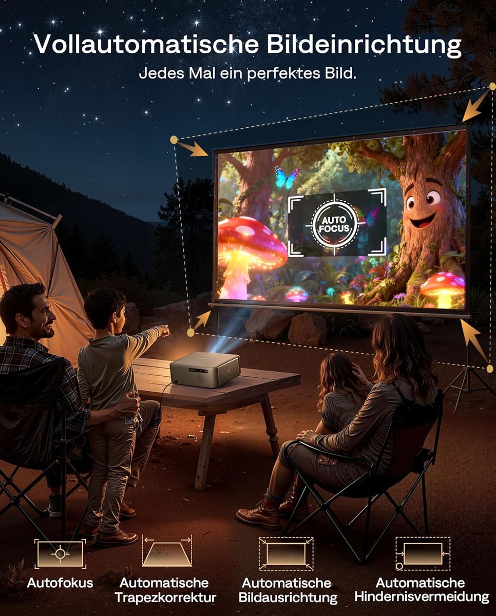 Aurzen EAZZE D1 MAX: Power-Beamer mit Google TV & Netflix