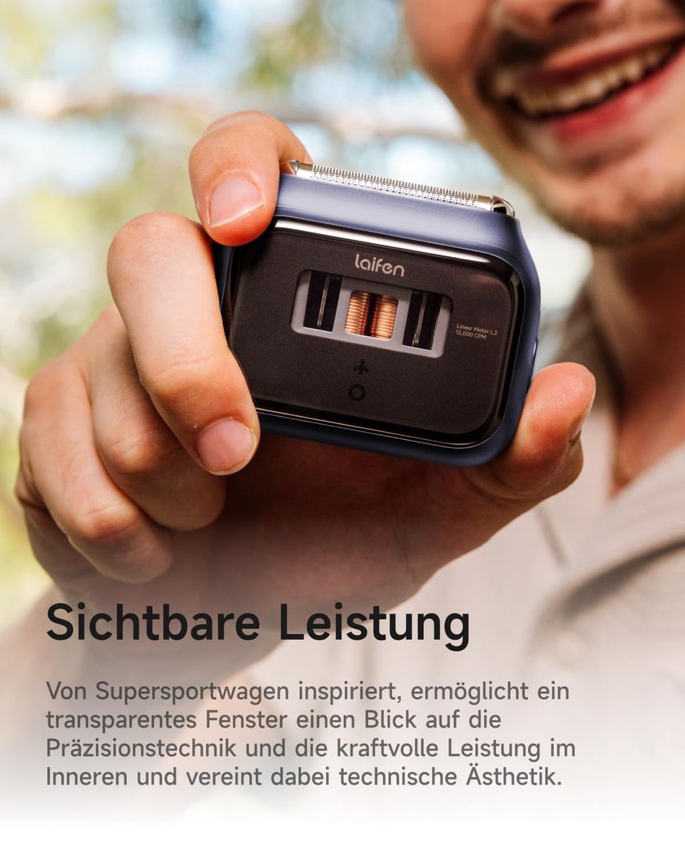 Laifen 3-Blade Electric Shaver Gift Box: Rasur auf höchstem Niveau