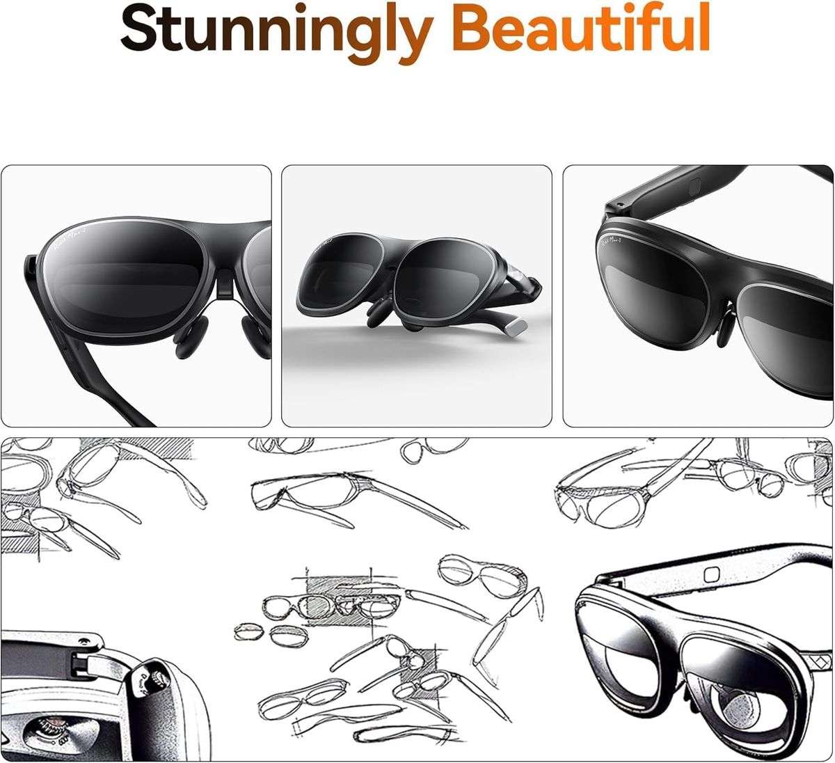 Rokid Max 2 AR Brille Silbrig – Ihre neue Sichtweise