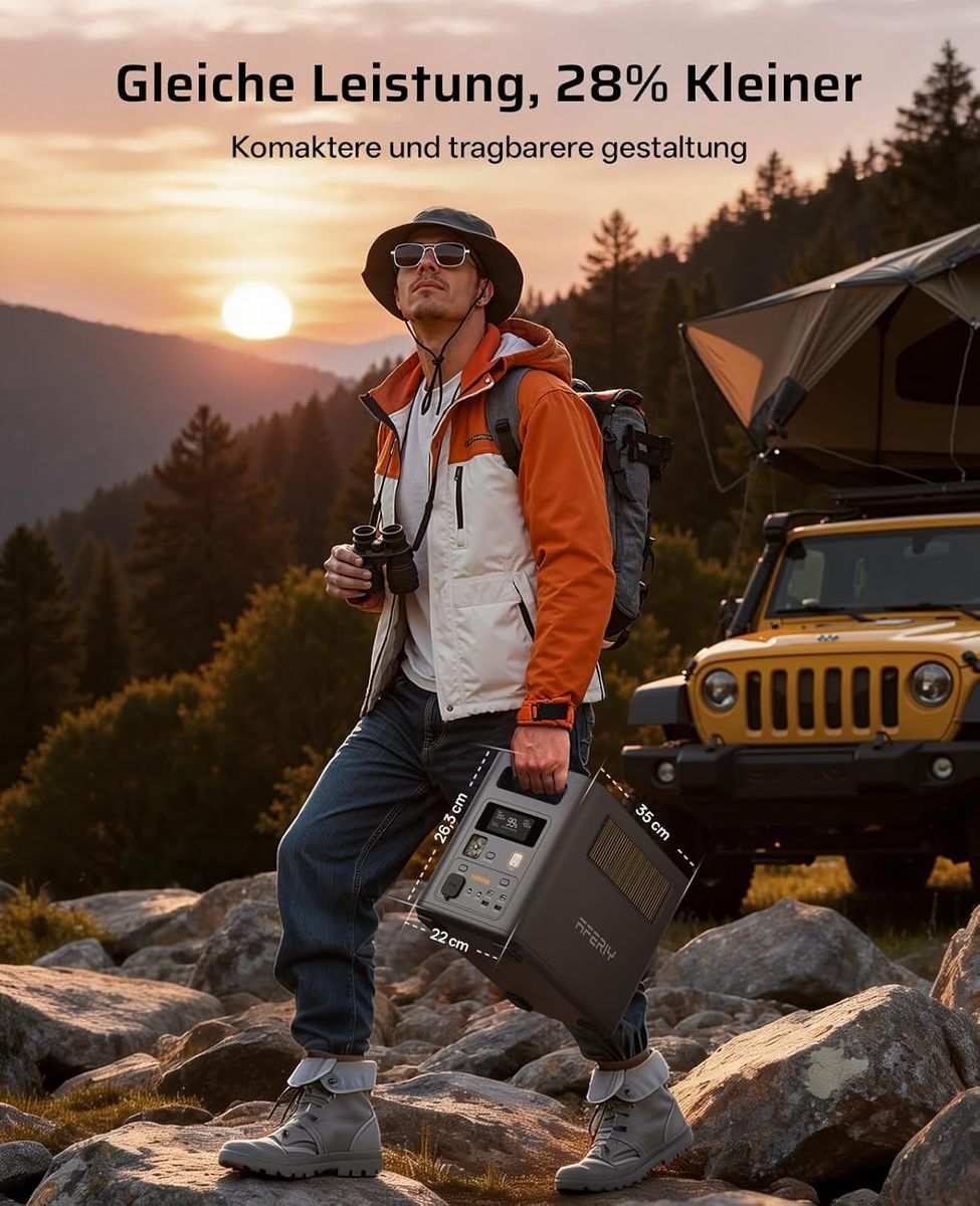 AFERIY 1800Pro: Die mobile Kraftstation für Zuhause & unterwegs