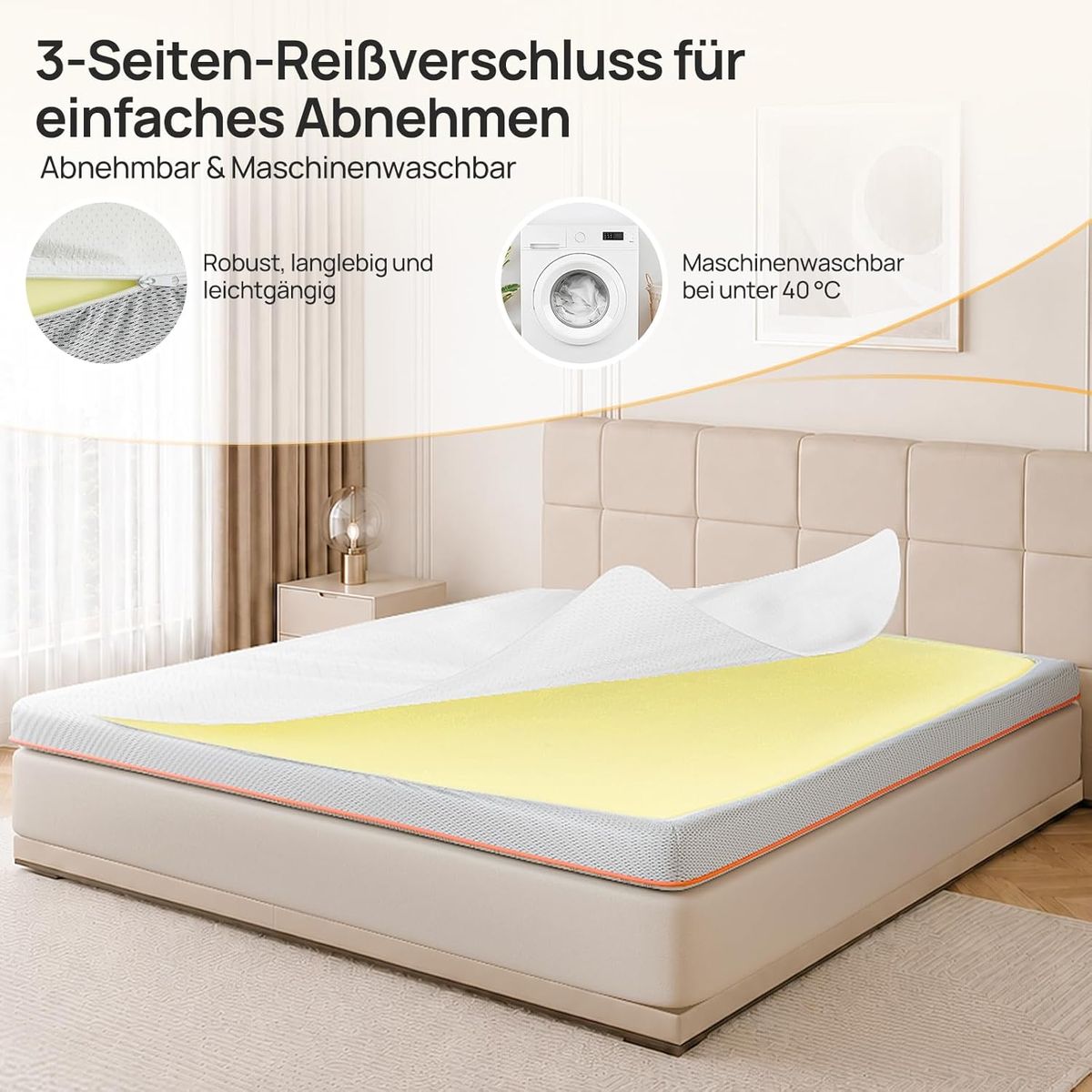 MULISOFT Gel Memory Foam Topper 180x200: Perfekter Schlaf