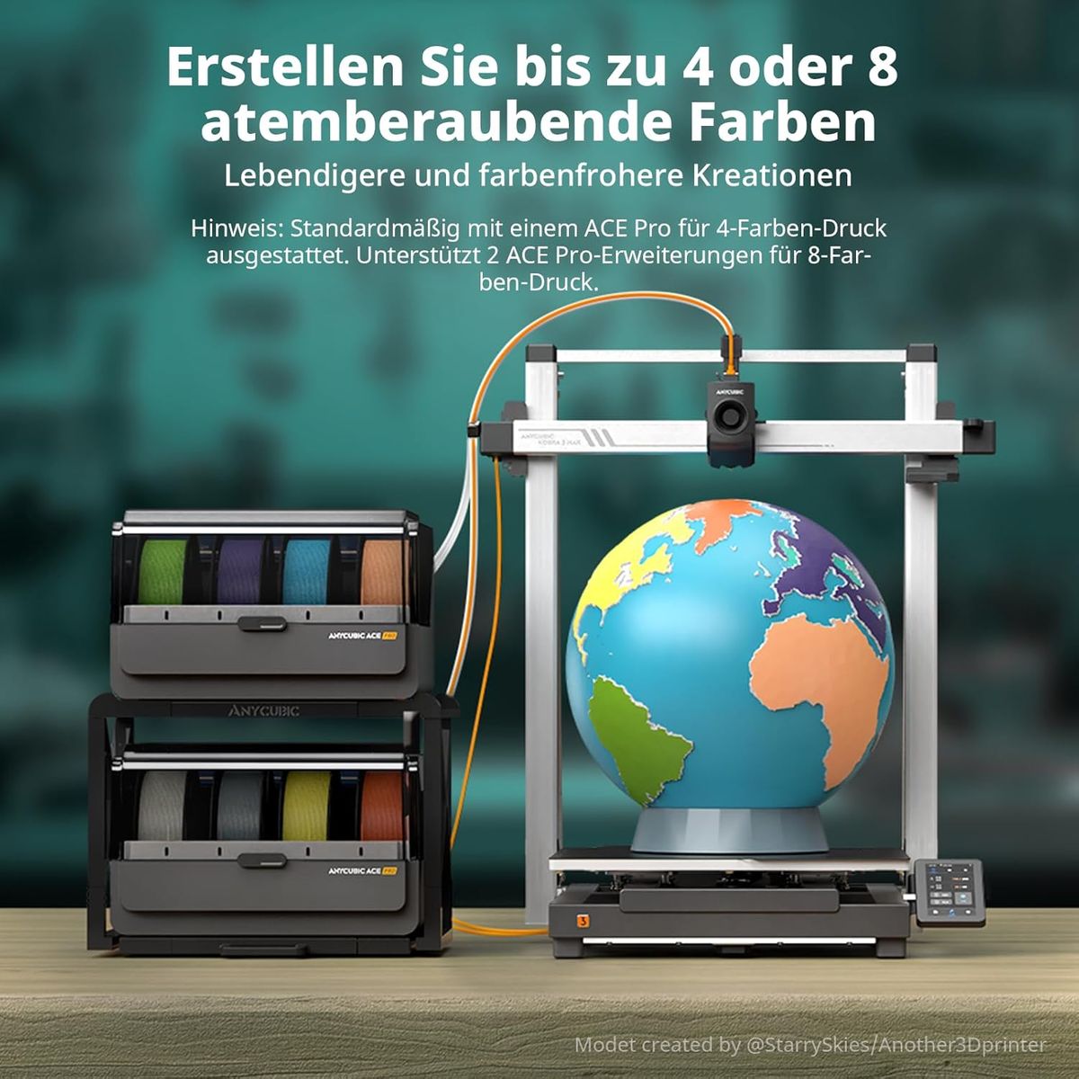 Anycubic Kobra 3 Max Combo: Mehrfarbig, schnell & intelligent